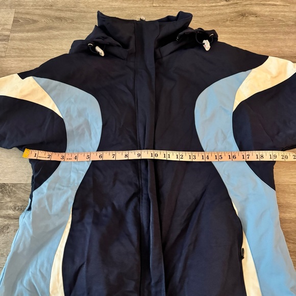 Vintage Authentic Alpine Design Navy and Light blue women’s Jacket - Picture 7 of 11